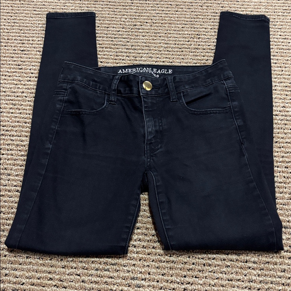 American Eagle Outfitters Women's Black Jeggins - Picture 2 of 10